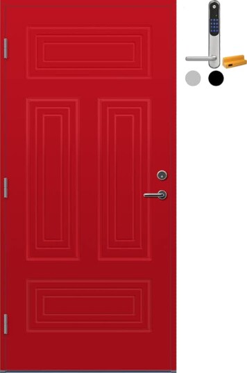 Ytterdør Bygg1 Stavern med Yale Doorman Classic Home