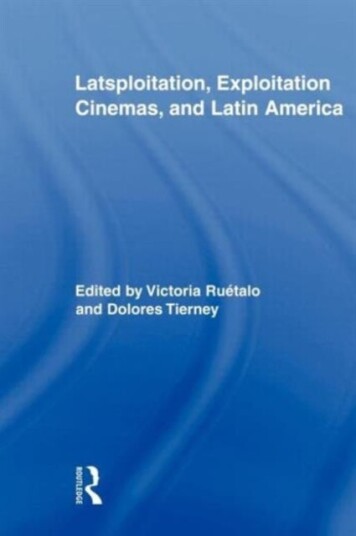 Latsploitation Exploitation Cinemas and Latin America