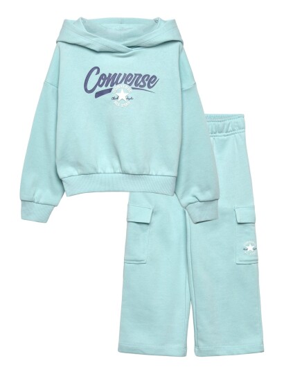 Converse Cnvg Hoodie And Cargo Pant Set Blue 110/116