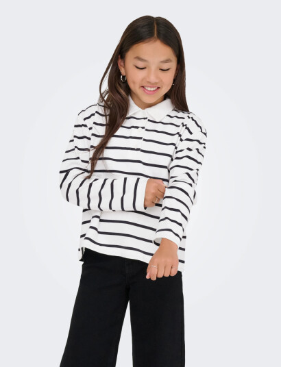 Kids Only Kogsira L/S Polo Cs Jrs White 134 140
