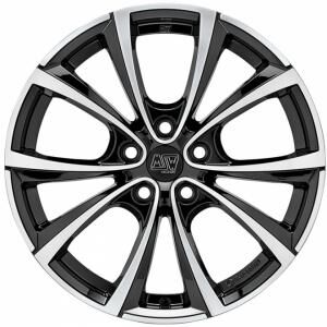 MSW 27T Gloss Black Polished 9.5x20 5x114.3 ET45 B64.1