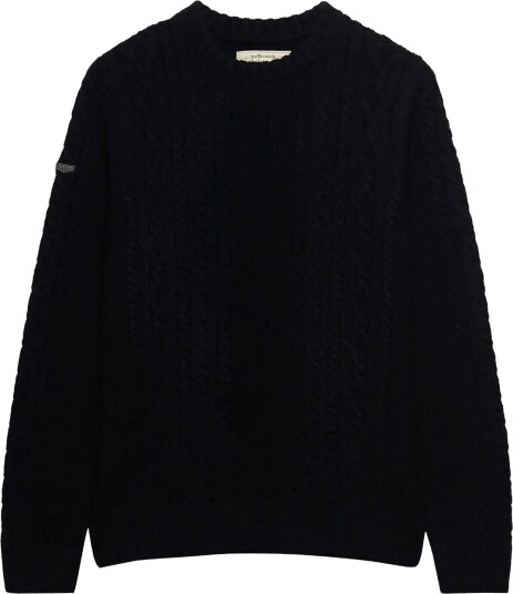 Superdry Jacob Cable Jumper   ECLIPSE NAVY   M