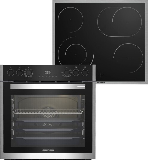 GRUNDIG GR5500 GEHM 19310 B STEKEOVN OG KERAMISK TOPP GRUNDIG GR5500 GEHM 19310 B STEKEOVN OG KERAMISK TOPP