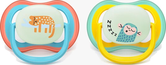 Philips Avent Ultra Air Smokk Natt 18+ mnd Gul/Blå 2 stk Philips Avent Ultra Air Smokk Natt 18+ mnd Gul/Blå 2 stk