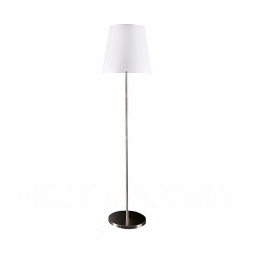 FontanaArte 3247 Gulvlampe Medium Sateng/ Børstet Nikkel/ Hvit FontanaArte 3247 Gulvlampe Medium Sateng/ Børstet Nikkel/ Hvit
