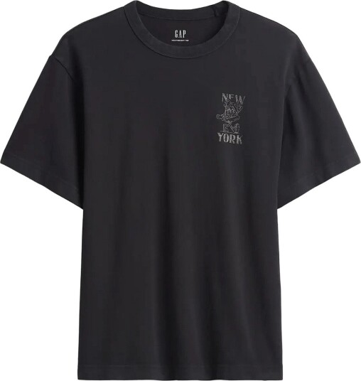 GAP Heavyweight Relaxed Graphic T Shirt From The Gap Collection PIZZA L