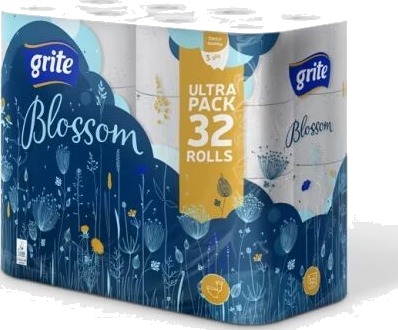 Toalettpapir Grite Blossom White 32stk Toalettpapir Grite Blossom White 32stk