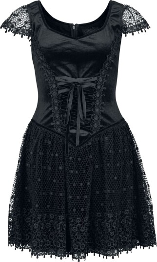 Sinister Gothic   Goth Kort kjole   Gotisk Minikjole   S til XXL   Damer   svart