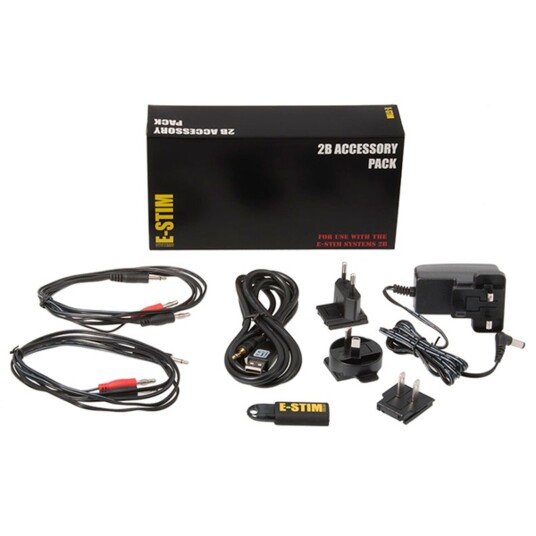 E-stim Systems E-Stim 2B tilbehørssett - Svart         - Svart