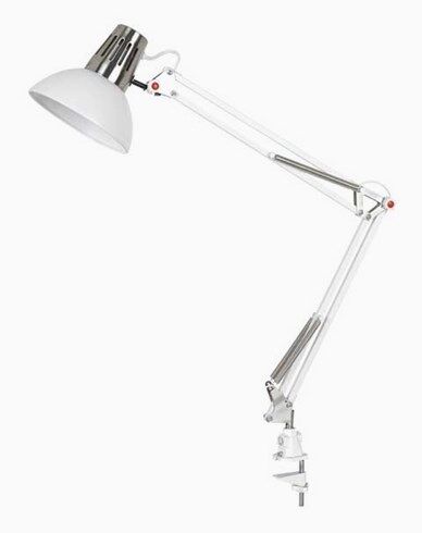 AIRAM ARIA clip bordlampe vegglampe Hvit / Sølv