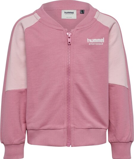 Hummel Hmlmini Loose Block Zip Jacket Pink 92 Hummel Hmlmini Loose Block Zip Jacket Pink 92