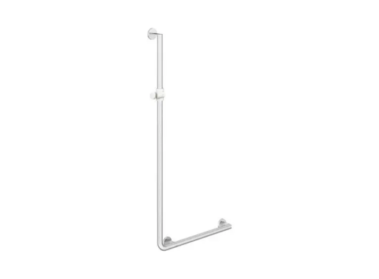 HEWI dusjstang/støttehåndtak 1250x450 mm børstet stål/hvit matt HEWI dusjstang/støttehåndtak 1250x450 mm børstet stål/hvit matt