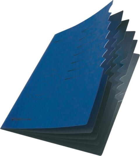 Herlitz Colorspan - Klassifikasjonsmappe - 7 Rom - 7 Deler - Fortrykt: 1-7 - For A4 (210 X 297 Mm) - Med Fliker - Svart, Blå