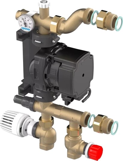 Uponor Fluvia T Push 23 B-W Gulvvarmeshunt med Wilo Pumpe – Dekker opptil 480 m²