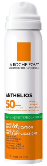 La Roche-Posay Anthelios SPF50+ Anti Shine Spray til Ansikt 75 ml La Roche-Posay Anthelios SPF50+ Anti Shine Spray til Ansikt 75 ml