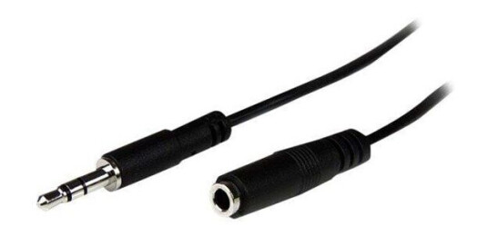 StarTech Slim 3.5mm Stereo Lydkabel 1m - Sort
