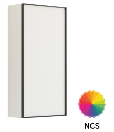 Dansani Inzo Urban Alu ramme Svart Overskap 1 dør B40xh80xd19cm NCS Farge / Høyre Hengslet Dansani Inzo Urban Alu ramme Svart Overskap 1 dør B40xh80xd19cm NCS Farge / Høyre Hengslet