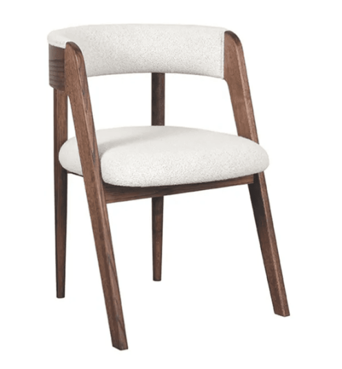 Trend Collection Sascha Spisestol – Valnøtt og Ecru Boucle
