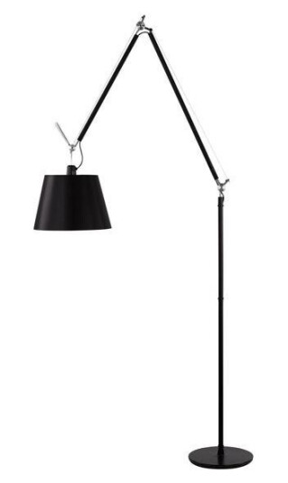 Artemide Tolomeo Mega Gulvlampe Sort 36 cm Skjerm