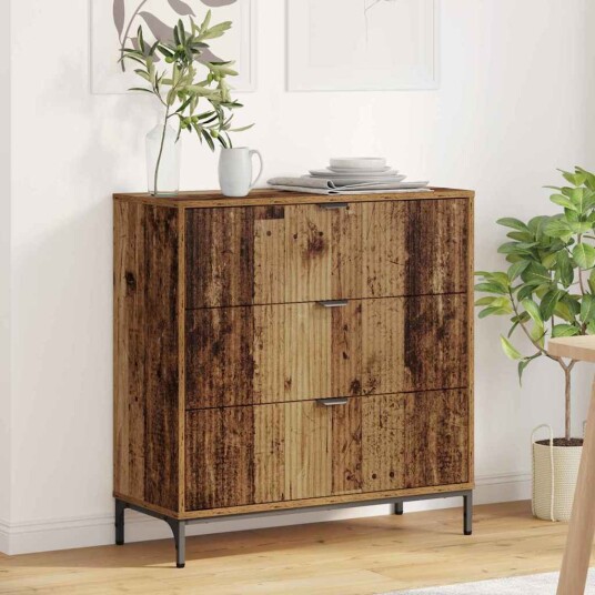 Serviesskap Gammelt tre 79.5 x 33 x 82 cm Konstruert tre Serviesskap Gammelt tre 79.5 x 33 x 82 cm Konstruert tre