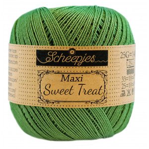 Scheepjes Maxi Sweet Treat Garn Unicolor 412 Skogsgrønn