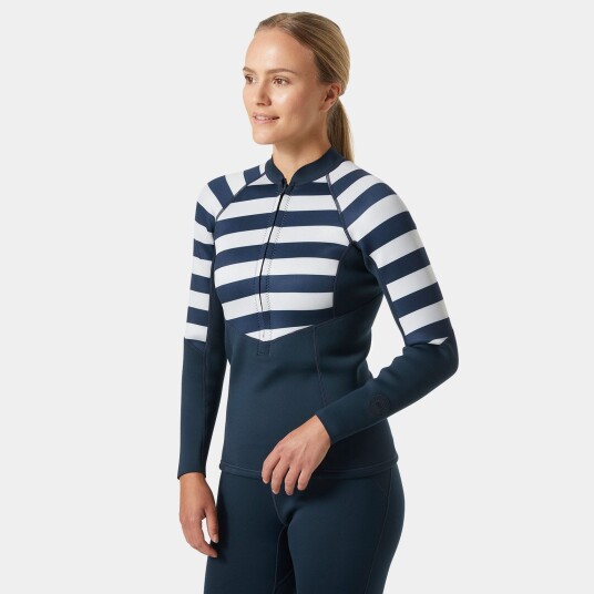 Helly Hansen Waterwear Jakke Halv Glidelås Dame Marineblå M