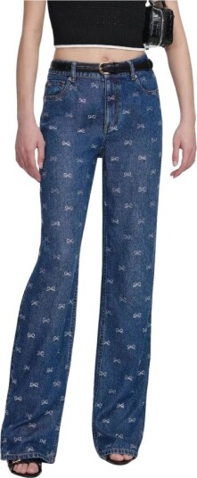 Self Portrait Dame Jeans Blå W26,