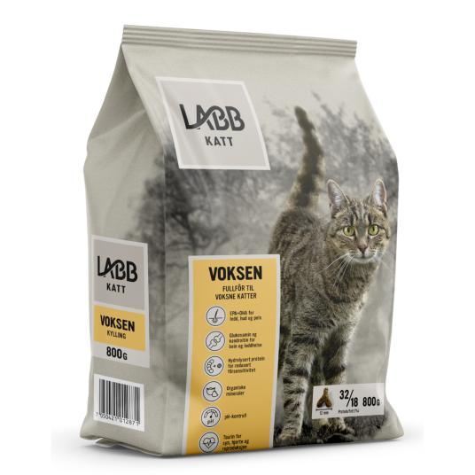 Labb Katt Voksen Kyll 800Gr