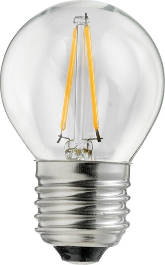 Unison Classic Klot Klar E27 2W 2700K LED pære Unison Classic Klot Klar E27 2W 2700K LED pære