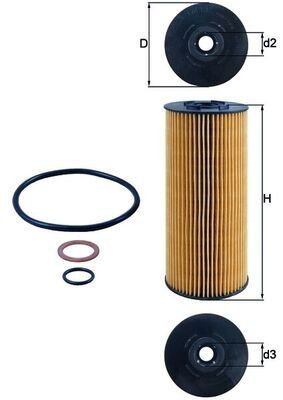 Oljefilter KNECHT OX 137D2 Oljefilter KNECHT OX 137D2