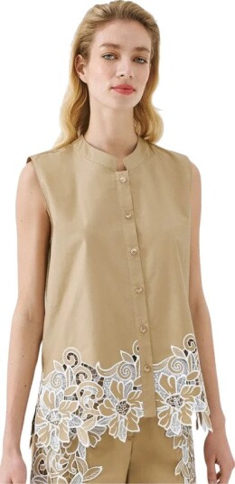 Access Fashion Dame Topper Grønn L,