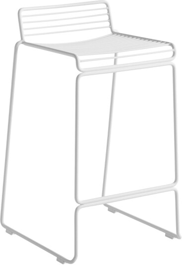 Hay - Hee Bar Stool Low White Barstoler Welling Hvit Metall/tre