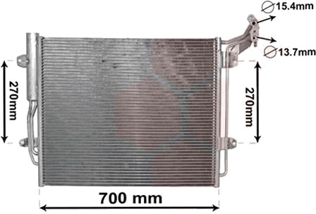 Kondensator klimaanlegg VAN WEZEL 58005324