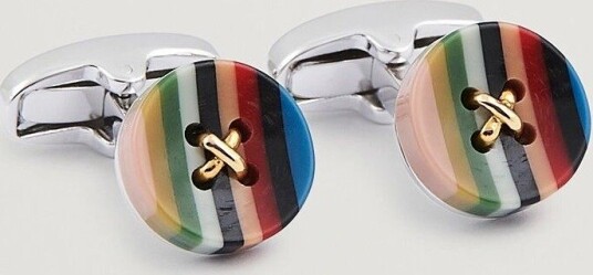 Paul Smith Button Cufflink Silver Paul Smith Button Cufflink Silver