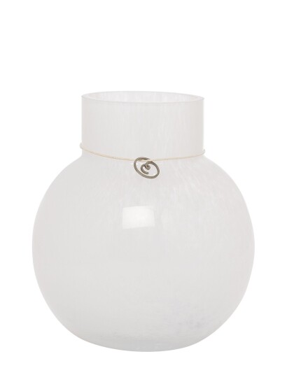 Ernst Glassvase White H14CM