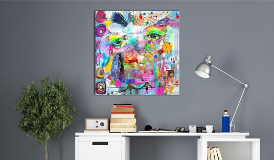 Tavle Colourful Owl 40X40 Artgeist sp. z o. o.