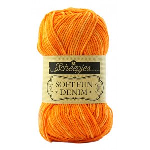 Scheepjes Softfun Denim Garn Print 519 Oransje