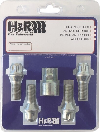 H&R 1252801KEY4 Låsbare hjulbolter