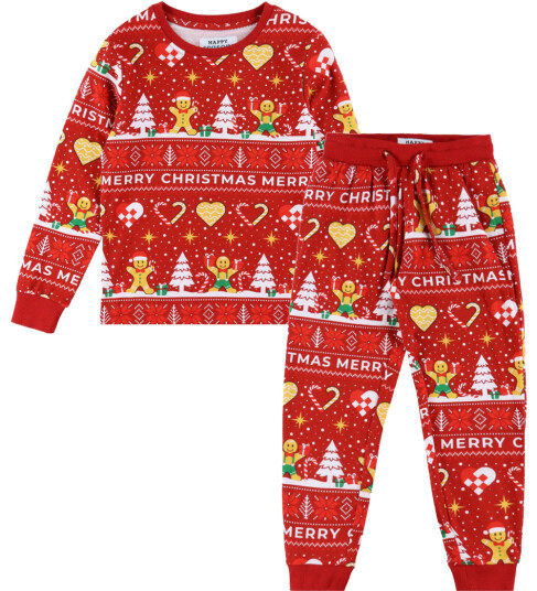 Happy Seasons Christmas Cookie Pyjamas Red - Kids - Red - 13-14ÅR Happy Seasons Christmas Cookie Pyjamas Red - Kids - Red - 13-14ÅR