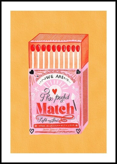 Match Box The Perfect Match Poster Plakat / 100x150cm