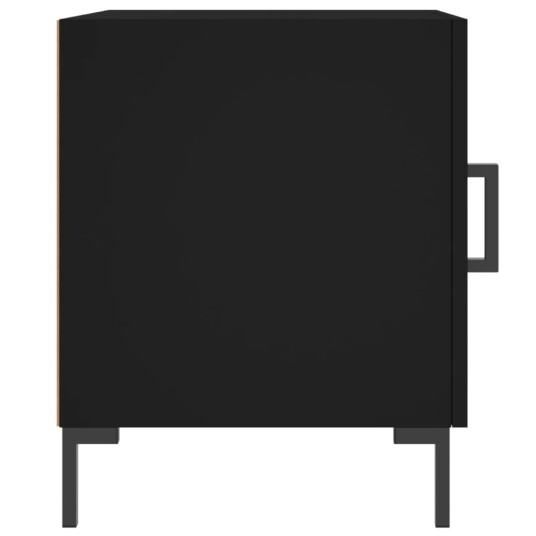 vidaXL Nattbord svart 40x40x50 cm konstruert tre