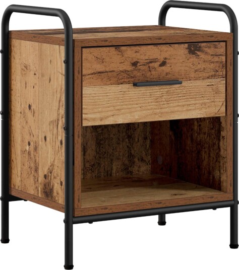 vidaXL Nattbordskap Gammelt tre 40 x 30 x 50 cm Konstruert tre