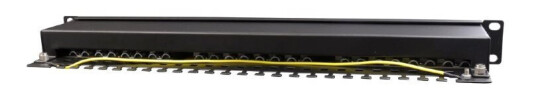 Gembird Npp-C624-002 - Patchpanel Med Kabelstyring - Cat 6 - Stp - Svart - 1U - 19" - 24 Porter
