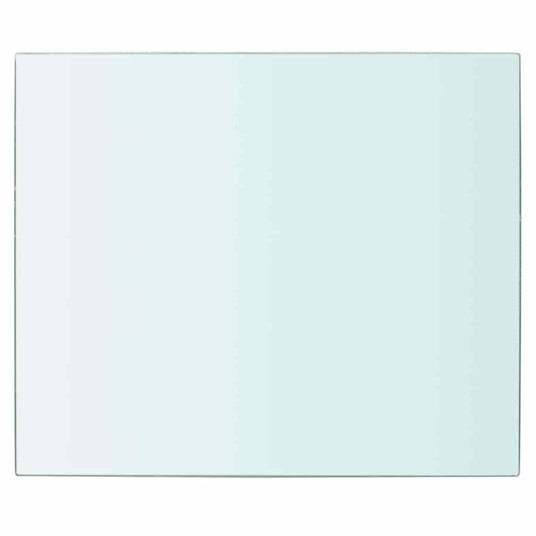 vidaXL Hyllepaneler 2 stk klart glass 30x20 cm