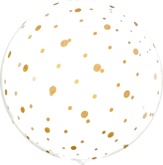 Santex Kjempeballong Transparent Prikkete 8510 0-3