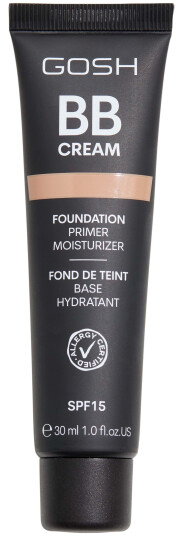 Gosh BB Cream SPF15 Foundation 30 ml med Fuktighetsgivende Effekt - 03 Warm Beige Gosh BB Cream SPF15 Foundation 30 ml med Fuktighetsgivende Effekt - 03 Warm Beige