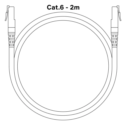 Waterguard+ Kabel Cat.6 2xRJ45 2000 mm