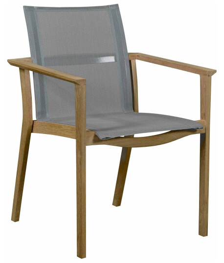 Selected Exclusive TGI Grand stablestol Teak/sølv Selected Exclusive TGI Grand stablestol Teak/sølv