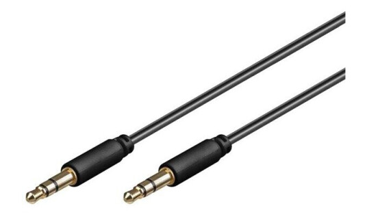 Pro MiniJack 3.5mm Slim 3P - Bk - 3m Pro MiniJack 3.5mm Slim 3P - Bk - 3m
