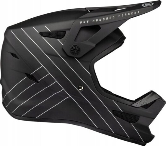 100% Kask Full Face Juniorski 100% Status Dh/Bmx Helmet Essential Black Roz. S (47-48 Cm) (New)